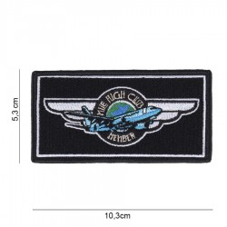 Fostex-Emblem-Stoff „Mile high club member“ mit Klettverschluss