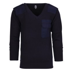 Fostex Pullover V-hals 50% wolle