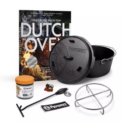 Petromax BBQPit Bündeln 3 - Großer Feuertopf (Dutch Oven) und Pflegepaste