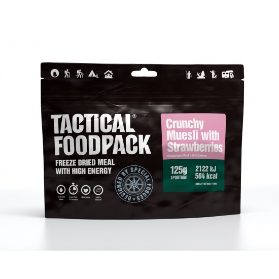 Tactical Foodpack Knuspriges Müsli mit Erdbeeren