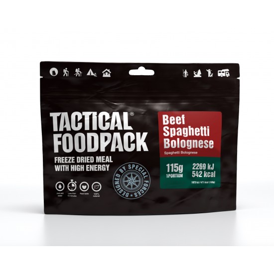 Tactical Foodpack Spaghetti Bolognese mit Rindfleisch