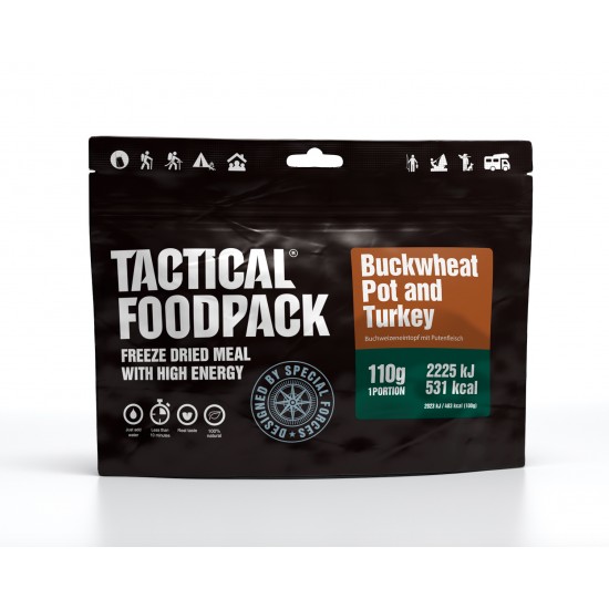 Tactical Foodpack Buchweizentopf und Truthahn